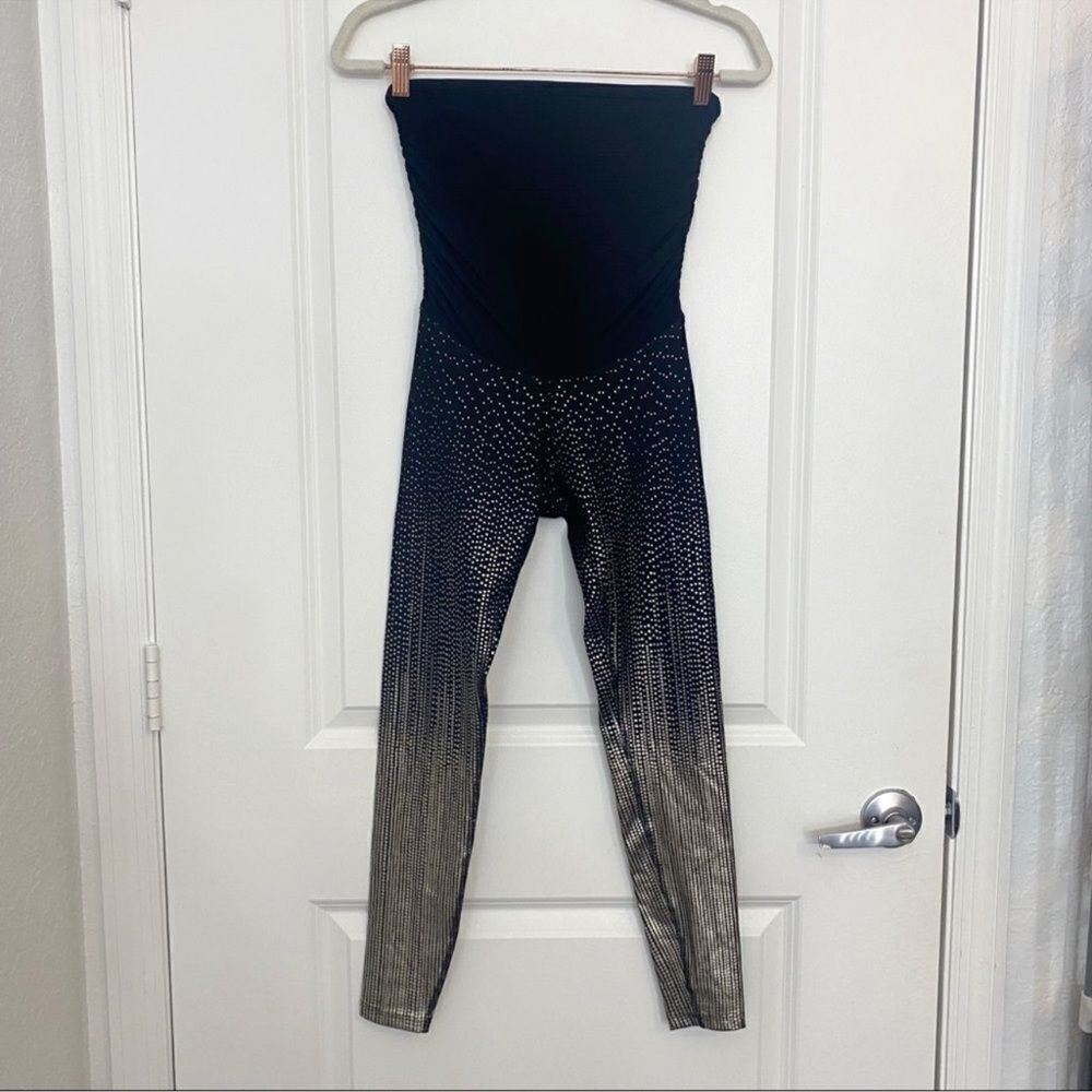 Beyond The Bump Drip Drop Fold Over Belly Ombre
Black Gold Maternity Legging